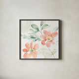 Soft Petals IX by Beth Grove. Shown in a sleek black glass frame for a contemporary gallery look. Available as an archival giclee rolled canvas, fine art paper, or poster print. SKU 87559a.