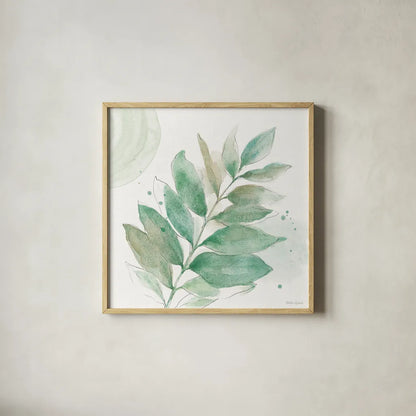 Soft Petals VI by Beth Grove. Shown in a natural wood glass frame for a timeless modern aesthetic. Available as an archival giclee rolled canvas, fine art paper, or poster print. SKU 87556a.