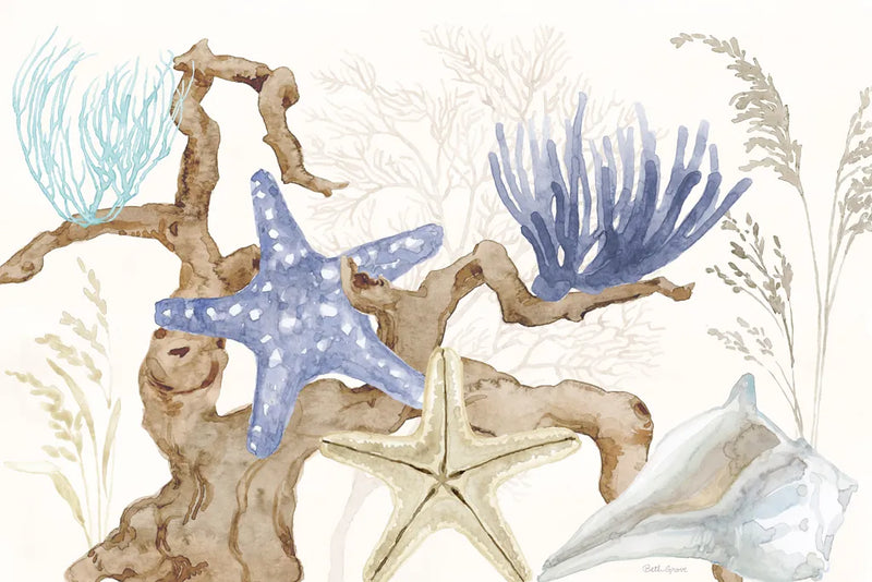 Soft Shores I by Beth Grove. SKU 72852i. Archival Giclee Fine art print for wall decor.