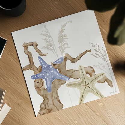 Soft Shores II by Beth Grove. Shown as a detailed flat fine art print, highlighting archival giclee quality. Available as an archival giclee rolled canvas, fine art paper, or poster print. SKU 72853a.