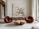 Soft Shores III by Beth Grove. Shown as extra-large giant wall art in a modern living room. Available as an archival giclee rolled canvas, fine art paper, or poster print. SKU 72854a.