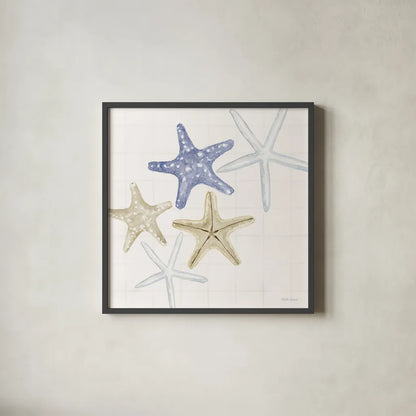 Soft Shores IV by Beth Grove. Shown in a sleek black glass frame for a contemporary gallery look. Available as an archival giclee rolled canvas, fine art paper, or poster print. SKU 72855a.