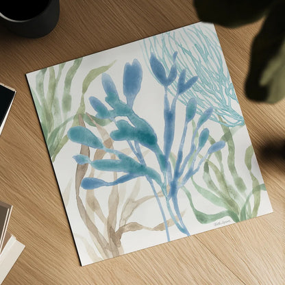 Soft Shores IX by Beth Grove. Shown as a detailed flat fine art print, highlighting archival giclee quality. Available as an archival giclee rolled canvas, fine art paper, or poster print. SKU 72860a.