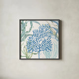 Soft Shores VI by Beth Grove. Shown in a sleek black glass frame for a contemporary gallery look. Available as an archival giclee rolled canvas, fine art paper, or poster print. SKU 72857a.