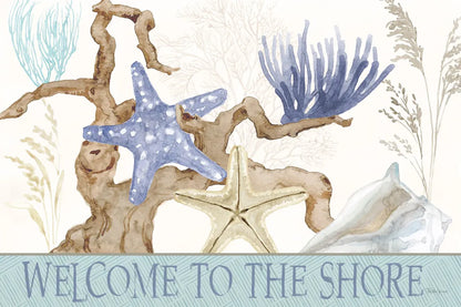 Soft Shores Welcome by Beth Grove. SKU 74507i. Archival Giclee Fine art print for wall decor.