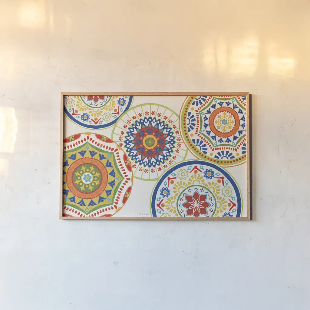 Spice Love I by Beth Grove. shown as a paper print in a natural frame. Available as a archival giclee rolled canvas, fine art paper, or poster print. SKU 88041i.