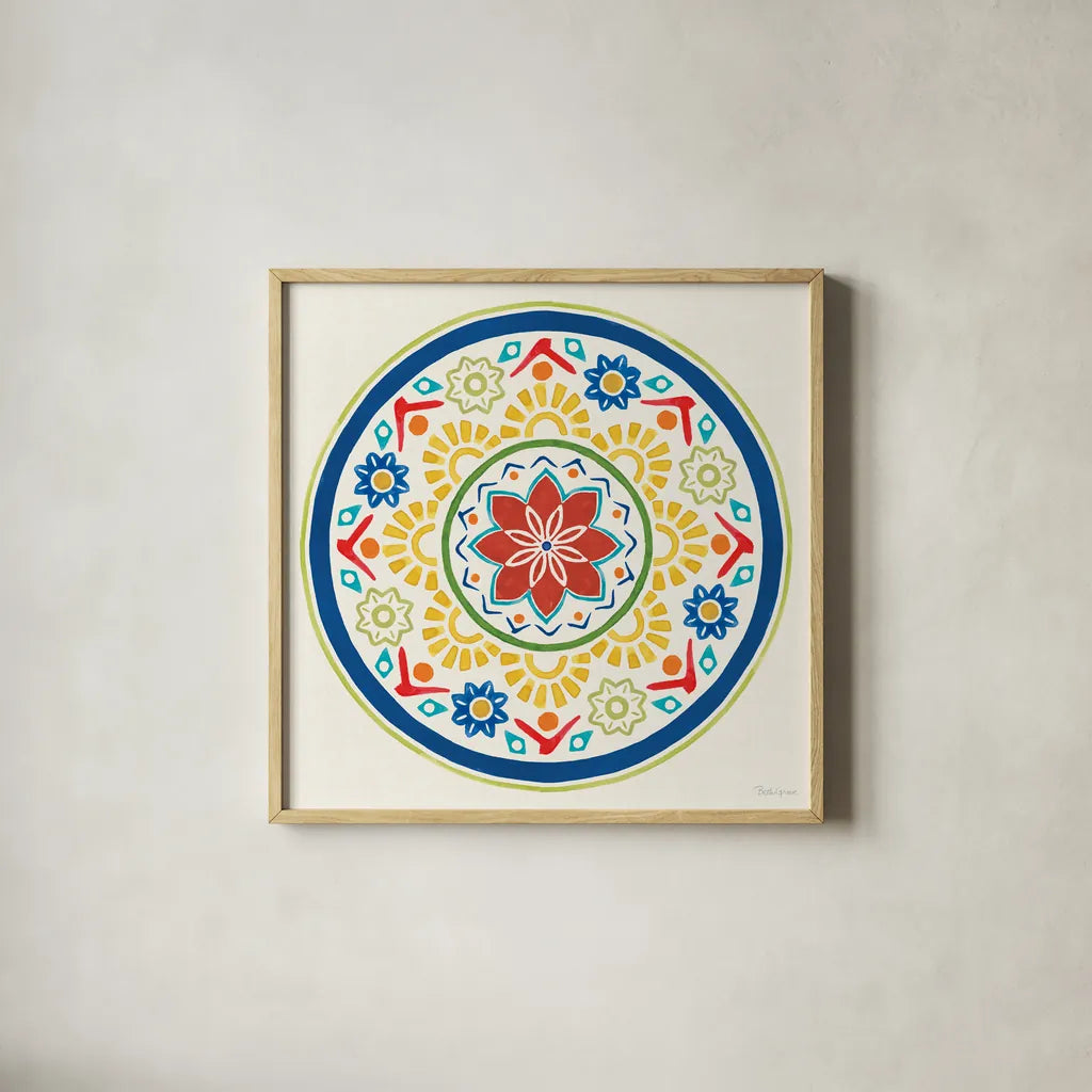 Spice Love V by Beth Grove. Shown in a natural wood glass frame for a timeless modern aesthetic. Available as an archival giclee rolled canvas, fine art paper, or poster print. SKU 88045a.