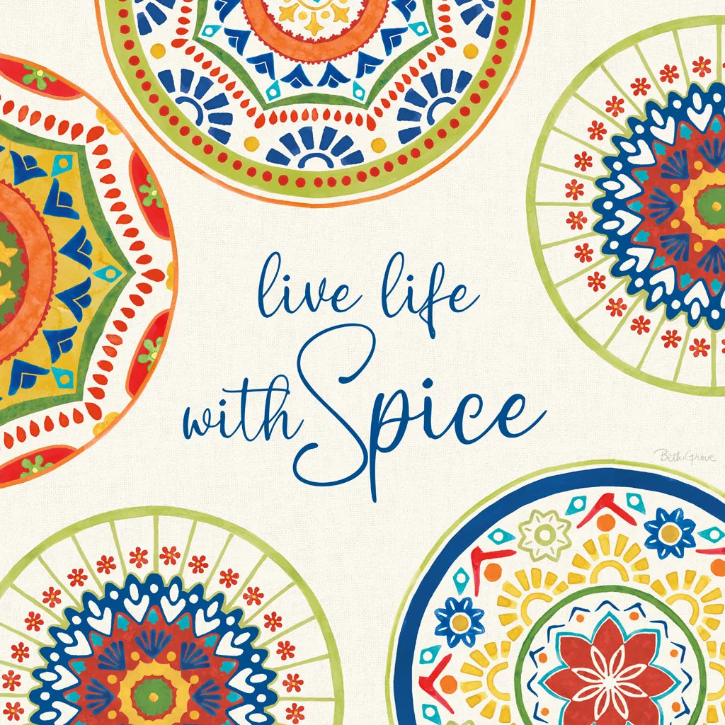 Spice Love VII by Beth Grove. SKU 88047a. Archival Giclee Fine art print for wall decor.