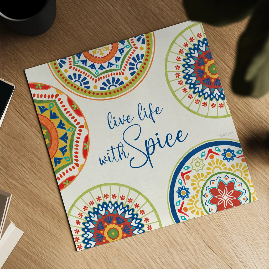 Spice Love VII by Beth Grove. Shown as a detailed flat fine art print, highlighting archival giclee quality. Available as an archival giclee rolled canvas, fine art paper, or poster print. SKU 88047a.