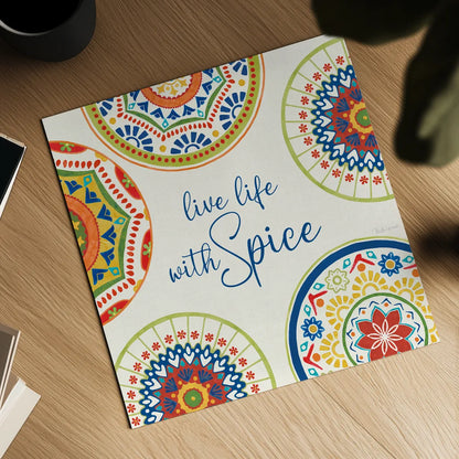 Spice Love VII by Beth Grove. Shown as a detailed flat fine art print, highlighting archival giclee quality. Available as an archival giclee rolled canvas, fine art paper, or poster print. SKU 88047a.