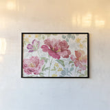 Springtime Bloom I by Beth Grove. shown as a paper print in a black flame. Available as a archival giclee rolled canvas, fine art paper, or poster print. SKU 50042i.
