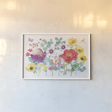Springtime Bloom I by Beth Grove. shown as a paper print in a white frame. Available as a archival giclee rolled canvas, fine art paper, or poster print. SKU 84663i.