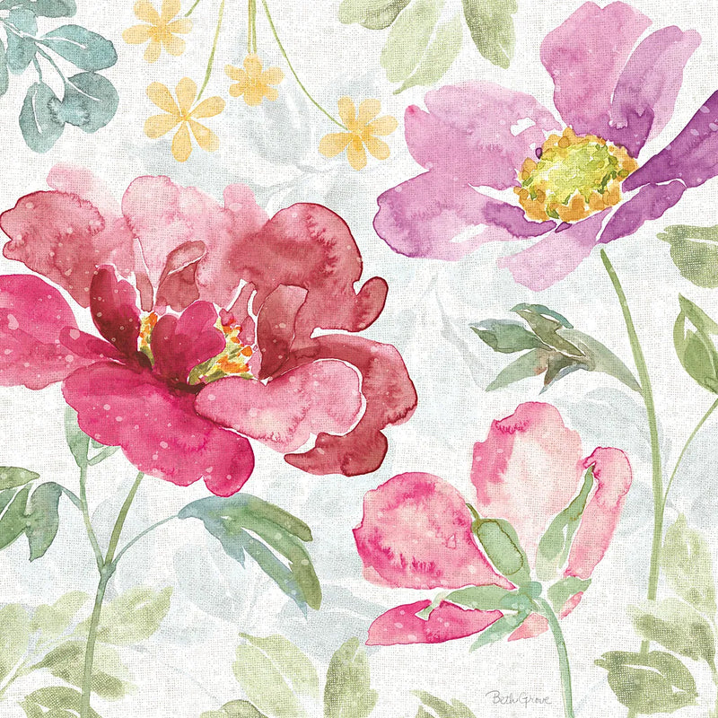 Springtime Bloom II by Beth Grove. SKU 50043a. Archival Giclee Fine art print for wall decor.