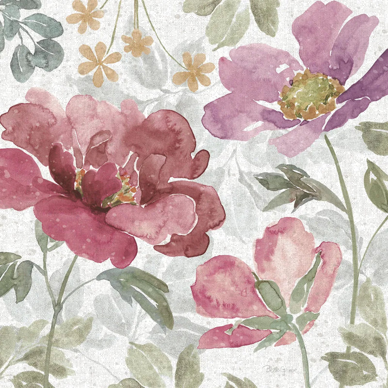 Springtime Bloom II Dark by Beth Grove. SKU 54533a. Archival Giclee Fine art print for wall decor.