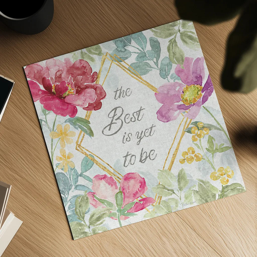 Springtime Bloom IV by Beth Grove. Shown as a detailed flat fine art print, highlighting archival giclee quality. Available as an archival giclee rolled canvas, fine art paper, or poster print. SKU 50045a.