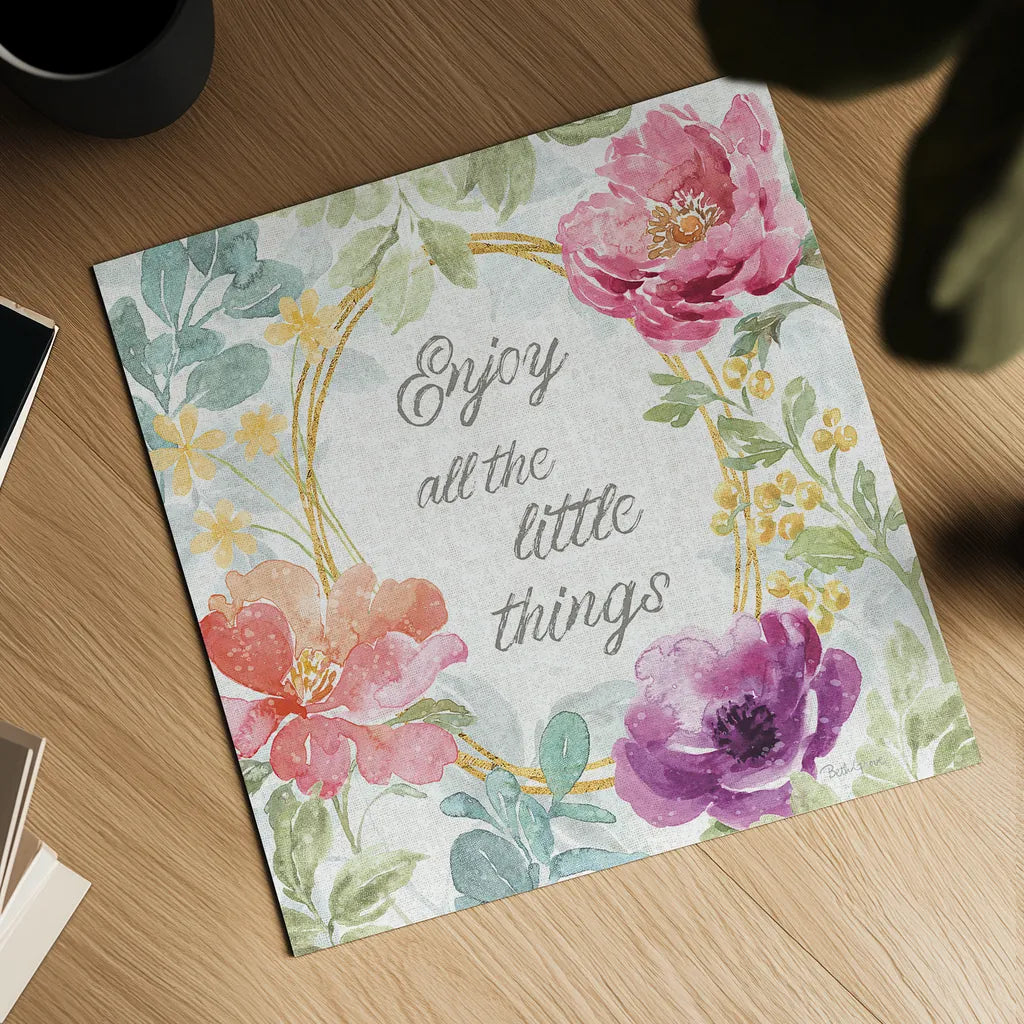 Springtime Bloom VI by Beth Grove. Shown as a detailed flat fine art print, highlighting archival giclee quality. Available as an archival giclee rolled canvas, fine art paper, or poster print. SKU 50047a.