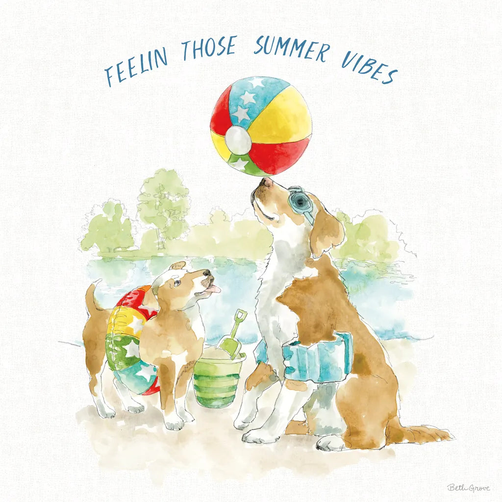 Summer Fun II by Beth Grove. SKU 73989a. Archival Giclee Fine art print for wall decor.