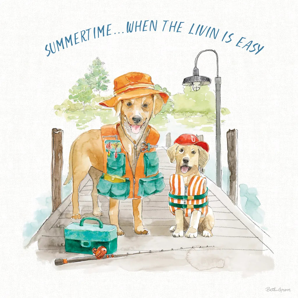 Summer Fun III by Beth Grove. SKU 73990a. Archival Giclee Fine art print for wall decor.