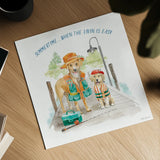 Summer Fun III by Beth Grove. Shown as a detailed flat fine art print, highlighting archival giclee quality. Available as an archival giclee rolled canvas, fine art paper, or poster print. SKU 73990a.