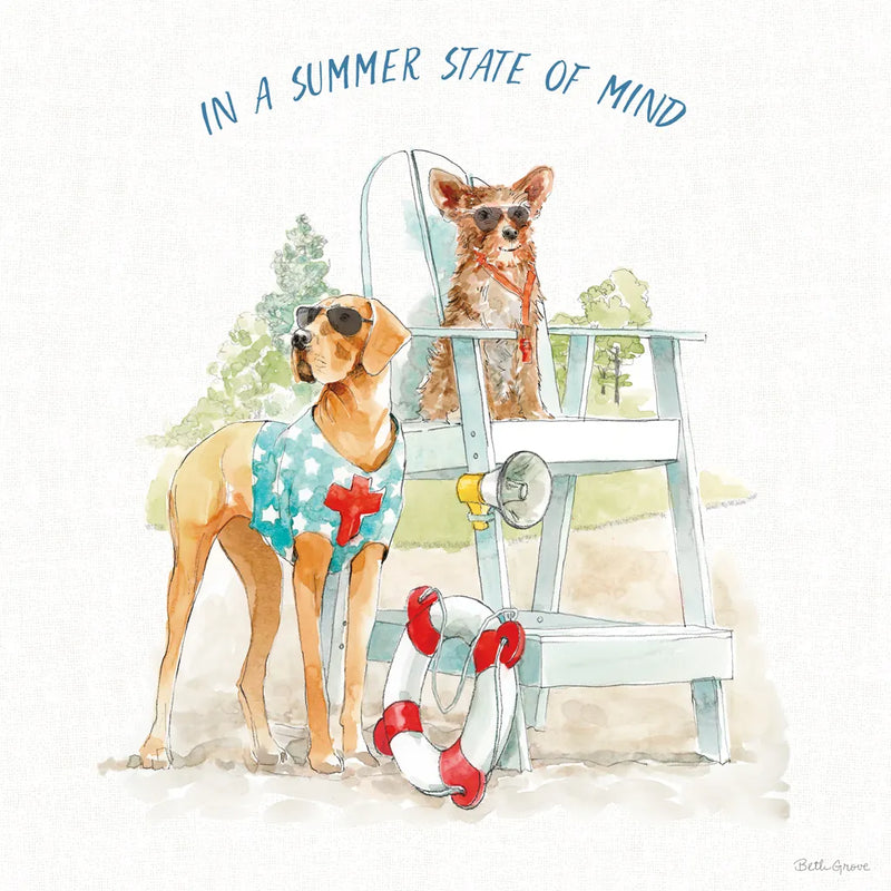 Summer Fun IV by Beth Grove. SKU 73991a. Archival Giclee Fine art print for wall decor.