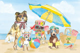 Summer Paws I by Beth Grove. SKU 48183i. Archival Giclee Fine art print for wall decor.