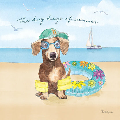 Summer Paws III by Beth Grove. SKU 48185a. Archival Giclee Fine art print for wall decor.