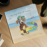 Summer Paws III by Beth Grove. Shown as a detailed flat fine art print, highlighting archival giclee quality. Available as an archival giclee rolled canvas, fine art paper, or poster print. SKU 48185a.