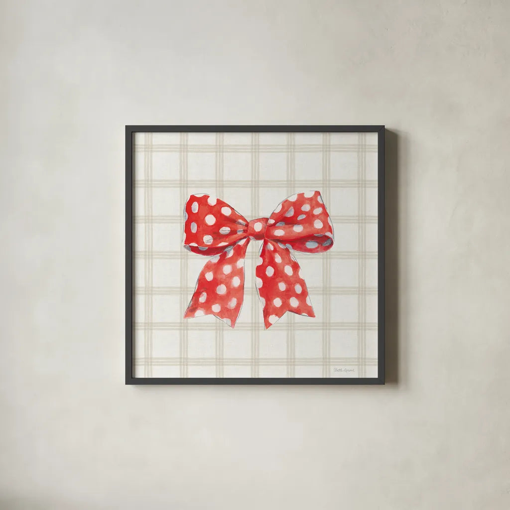 Summer Stems VI by Beth Grove. Shown in a sleek black glass frame for a contemporary gallery look. Available as an archival giclee rolled canvas, fine art paper, or poster print. SKU 101560a.