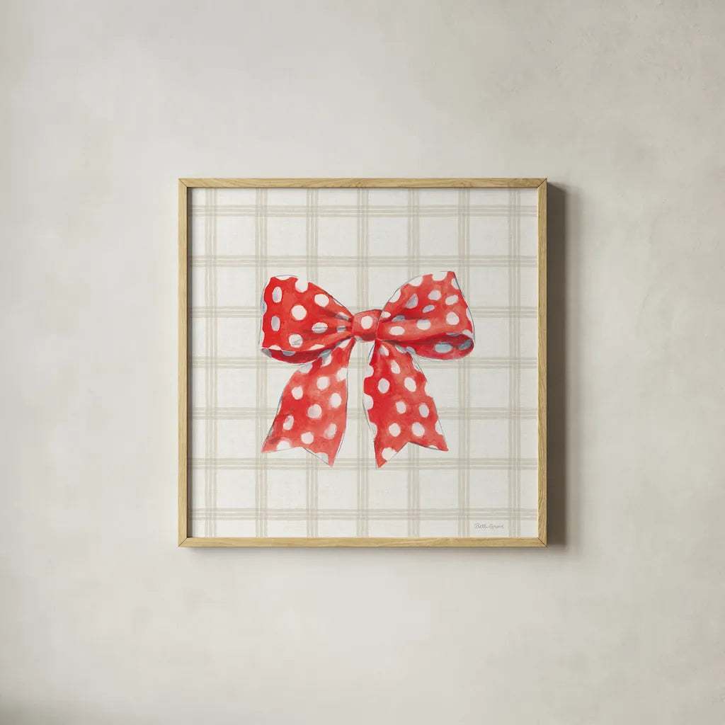 Summer Stems VI by Beth Grove. Shown in a natural wood glass frame for a timeless modern aesthetic. Available as an archival giclee rolled canvas, fine art paper, or poster print. SKU 101560a.