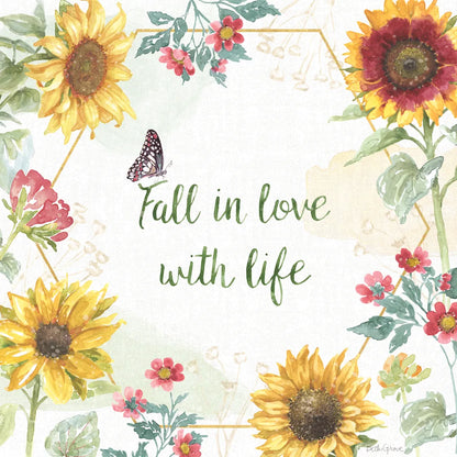 Sunflower Splendor II by Beth Grove. SKU 65340a. Archival Giclee Fine art print for wall decor.