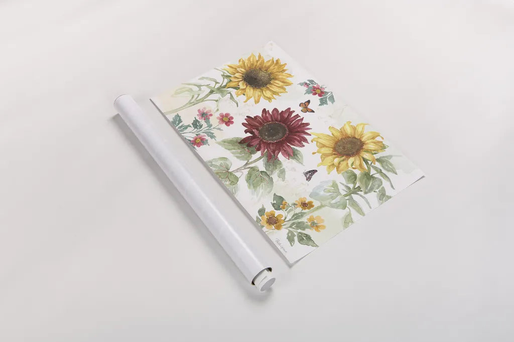 Sunflower Splendor IV by Beth Grove. shown as a rolled paper print. Available as archival giclee rolled canvas, fine art paper, or poster print. SKU 65342i.