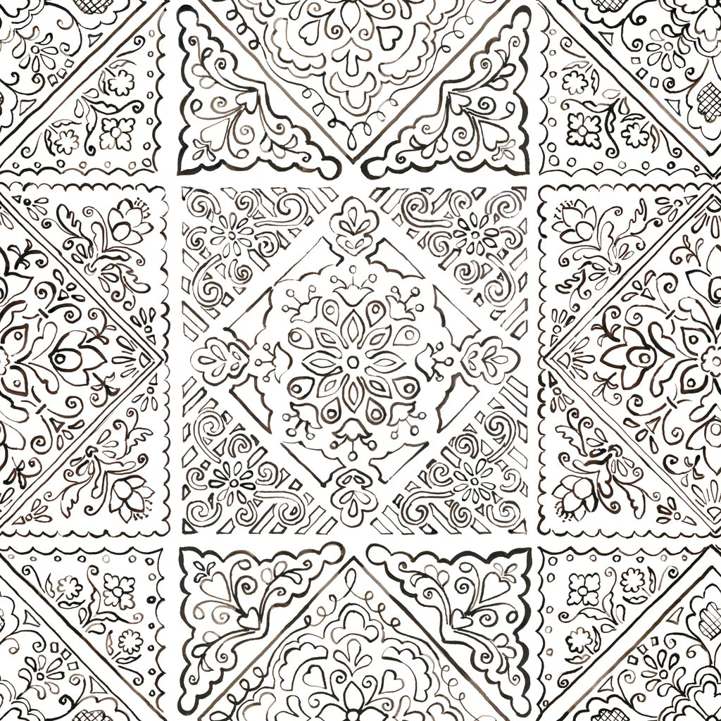 Sunny Bouquet Pattern IIIB by Beth Grove. SKU 37160a. Archival Giclee Fine art print for wall decor.