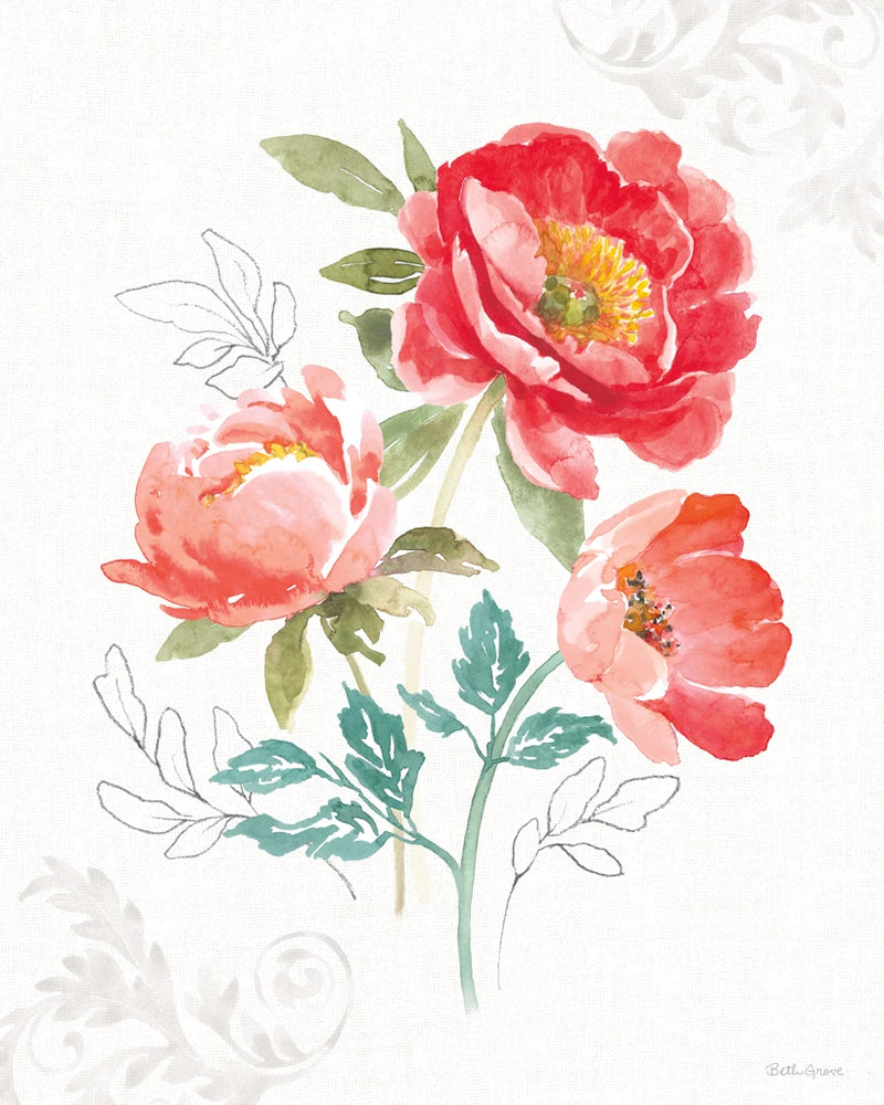 Sunny Bouquets III by Beth Grove