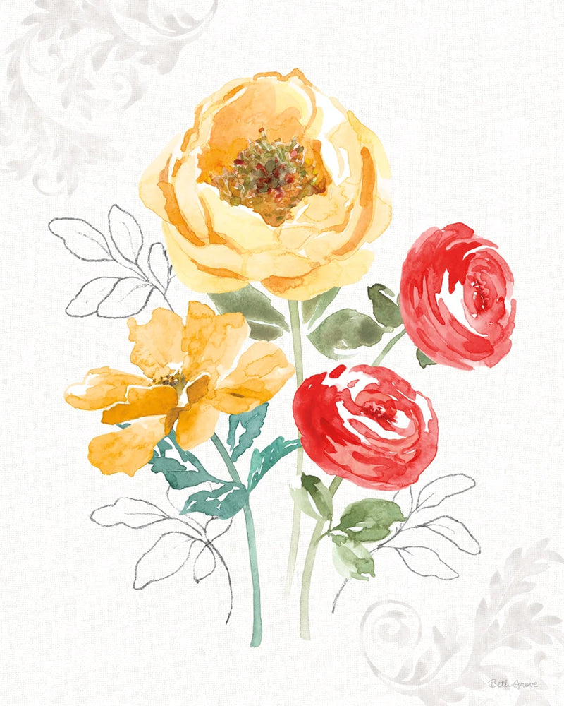 Sunny Bouquets IV by Beth Grove
