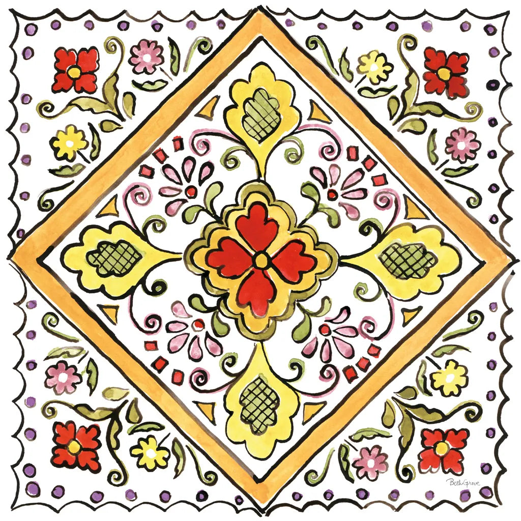 Sunny Bouquets V by Beth Grove. SKU 34937a. Archival Giclee Fine art print for wall decor.