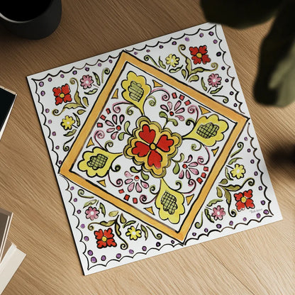 Sunny Bouquets V by Beth Grove. Shown as a detailed flat fine art print, highlighting archival giclee quality. Available as an archival giclee rolled canvas, fine art paper, or poster print. SKU 34937a.