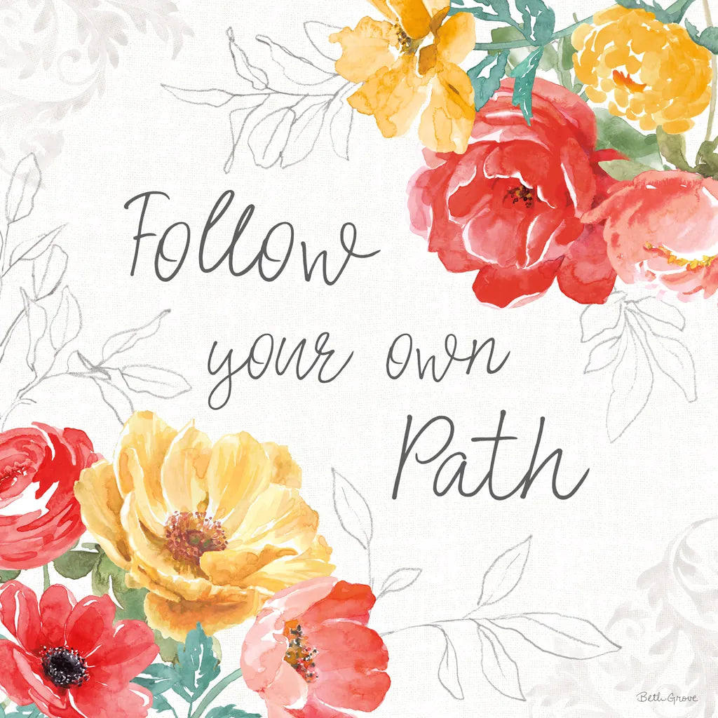 Sunny Bouquets V by Beth Grove. SKU 92407a. Archival Giclee Fine art print for wall decor.