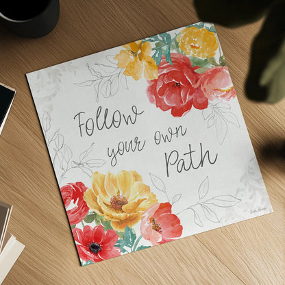 Sunny Bouquets V by Beth Grove. Shown as a detailed flat fine art print, highlighting archival giclee quality. Available as an archival giclee rolled canvas, fine art paper, or poster print. SKU 92407a.