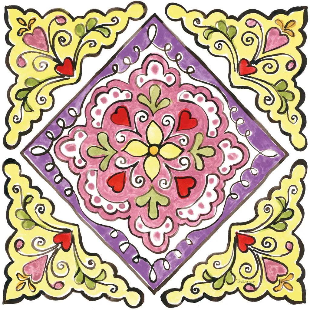 Sunny Bouquets VI by Beth Grove. SKU 34938a. Archival Giclee Fine art print for wall decor.