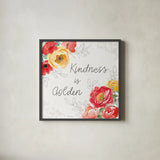 Sunny Bouquets VI by Beth Grove. Shown in a sleek black glass frame for a contemporary gallery look. Available as an archival giclee rolled canvas, fine art paper, or poster print. SKU 92408a.