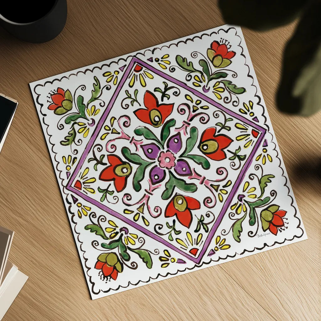 Sunny Bouquets VII by Beth Grove. Shown as a detailed flat fine art print, highlighting archival giclee quality. Available as an archival giclee rolled canvas, fine art paper, or poster print. SKU 34939a.