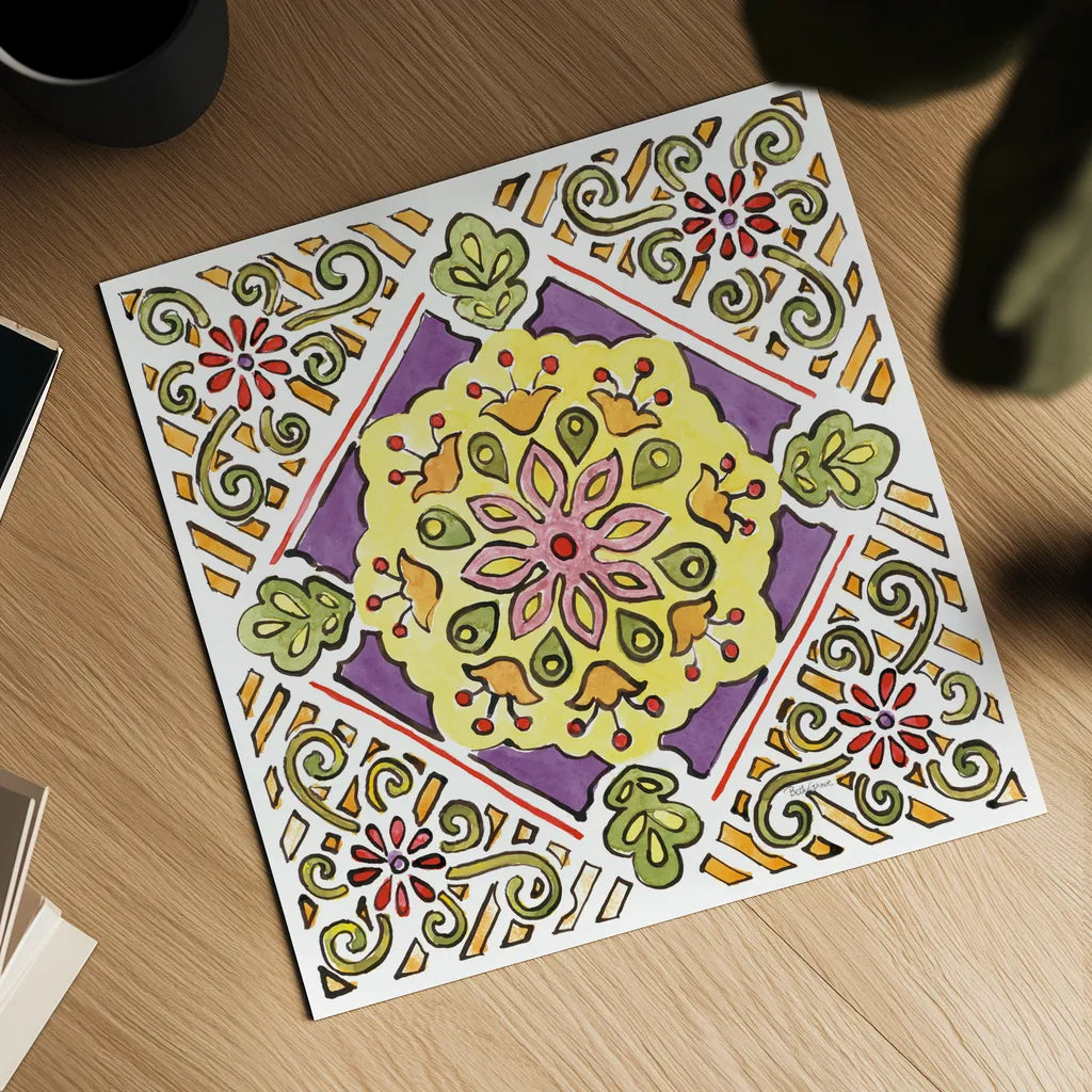 Sunny Bouquets VIII by Beth Grove. Shown as a detailed flat fine art print, highlighting archival giclee quality. Available as an archival giclee rolled canvas, fine art paper, or poster print. SKU 34940a.