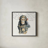 Sweet Animals I by Beth Grove. Shown in a sleek black glass frame for a contemporary gallery look. Available as an archival giclee rolled canvas, fine art paper, or poster print. SKU 94610a.