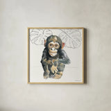 Sweet Animals I by Beth Grove. Shown in a natural wood glass frame for a timeless modern aesthetic. Available as an archival giclee rolled canvas, fine art paper, or poster print. SKU 94610a.
