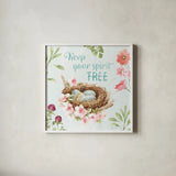 Sweet Bunnies VI by Beth Grove. Shown in a crisp white glass frame for a clean and minimalist style. Available as an archival giclee rolled canvas, fine art paper, or poster print. SKU 59910a.