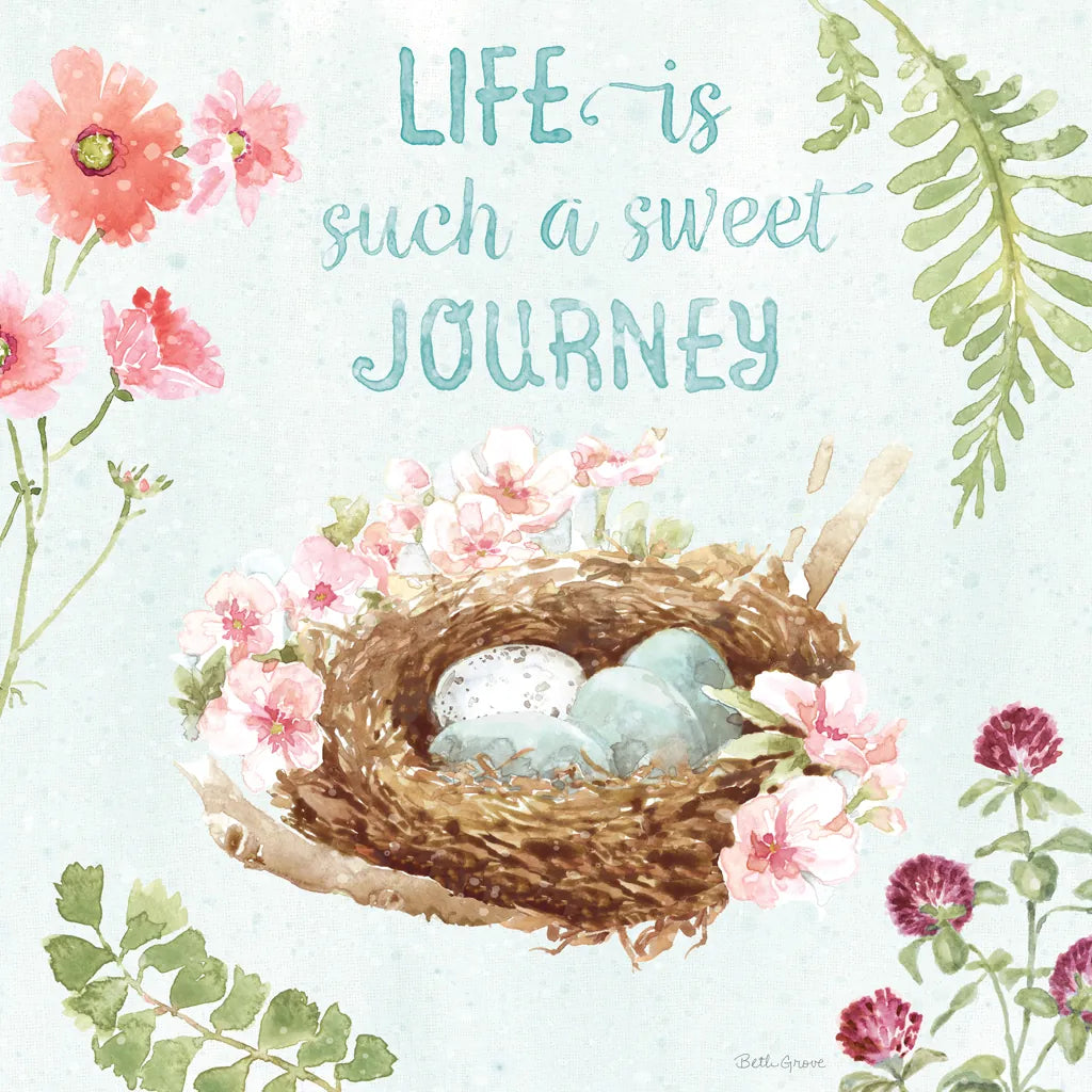 Sweet Bunnies VII by Beth Grove. SKU 59911a. Archival Giclee Fine art print for wall decor.