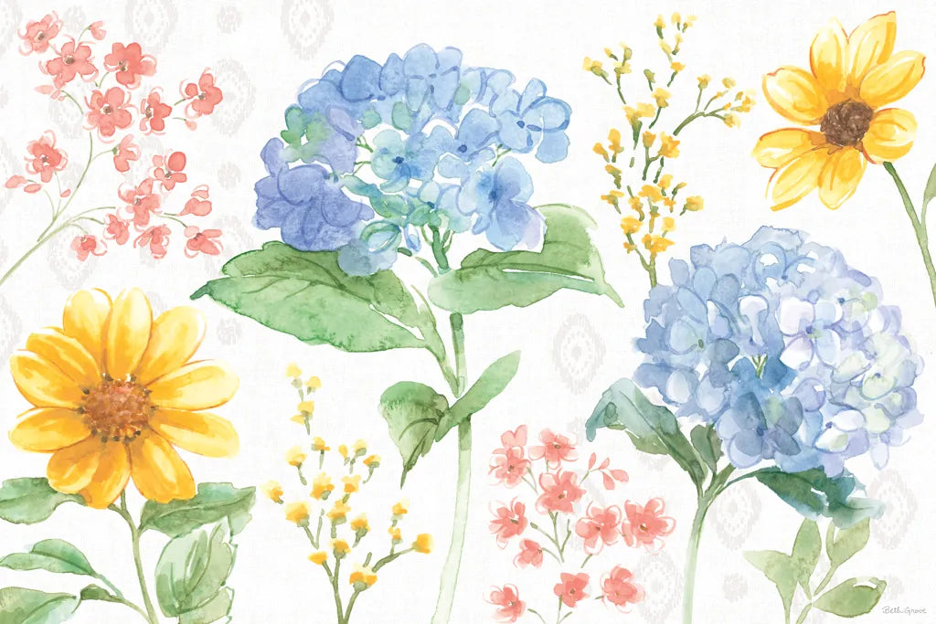 Sweet Garden I by Beth Grove. SKU 95989i. Archival Giclee Fine art print for wall decor.