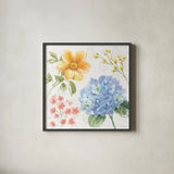 Sweet Garden II by Beth Grove. Shown in a sleek black glass frame for a contemporary gallery look. Available as an archival giclee rolled canvas, fine art paper, or poster print. SKU 95990a.