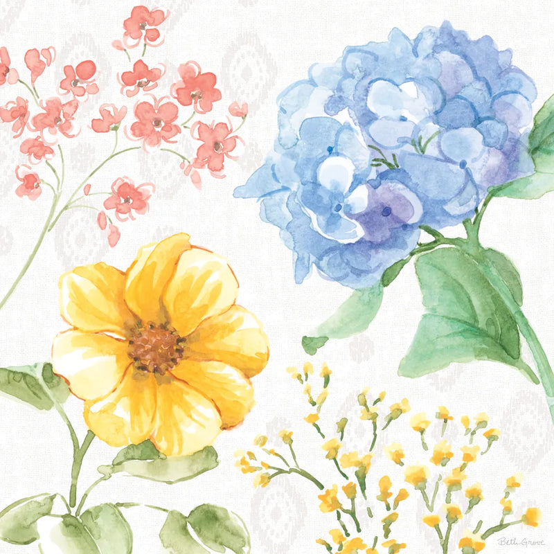Sweet Garden III by Beth Grove. SKU 95991a. Archival Giclee Fine art print for wall decor.