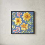 Sweet Garden V by Beth Grove. Shown in a sleek black glass frame for a contemporary gallery look. Available as an archival giclee rolled canvas, fine art paper, or poster print. SKU 95993a.